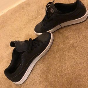 Puma sneakers black glittery white